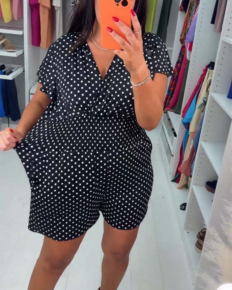 Maélie™ – Sommerlicher Polka-Dot-Jumpsuit