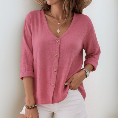 Almira™ – Luftig knapbluse