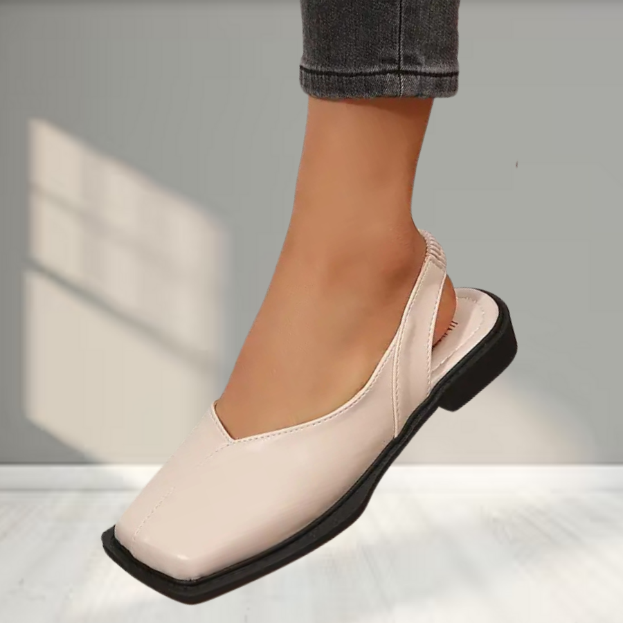 Ladia™ - Slingback-sandaler med firkantet tå