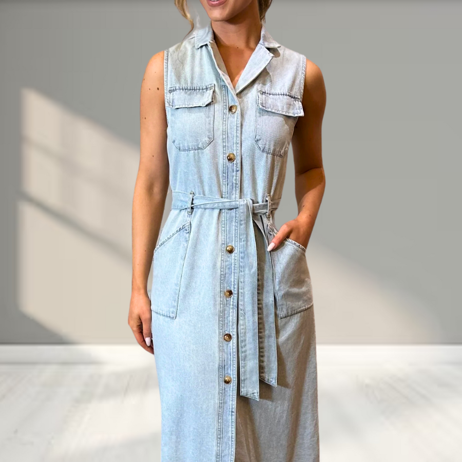 Louisa™ – Maxi-Jeanskleid