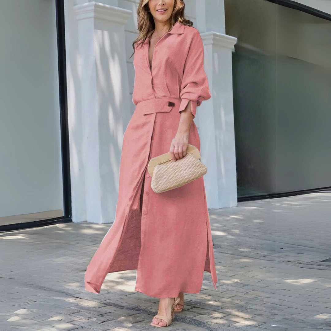 Marilène™ - Elegant maxikjole med V-udskæring