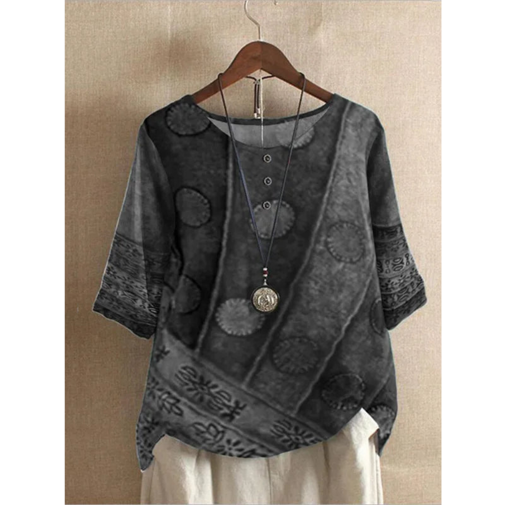 Valarie™ – Farverig Boheme-top