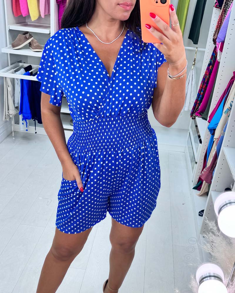 Maélie™ – Sommerlicher Polka-Dot-Jumpsuit