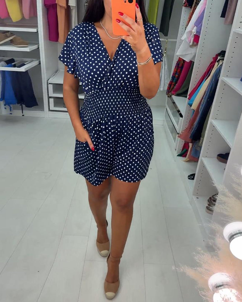 Maélie™ – Sommerlicher Polka-Dot-Jumpsuit