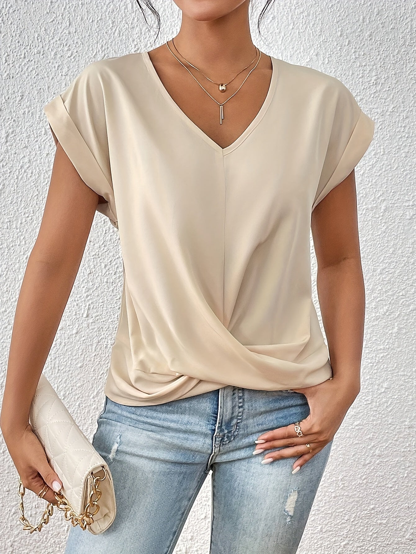 Lenoir™ - V-Ausschnitt T-Shirt