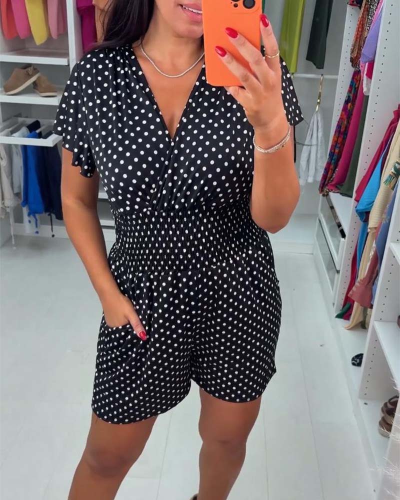 Maélie™ – Sommerlicher Polka-Dot-Jumpsuit