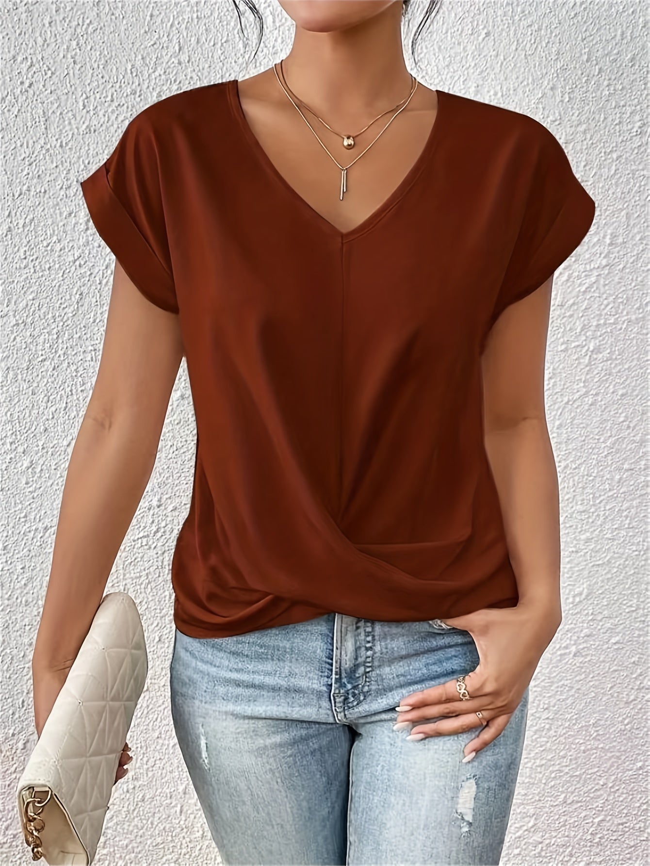 Lenoir™ - V-Ausschnitt T-Shirt