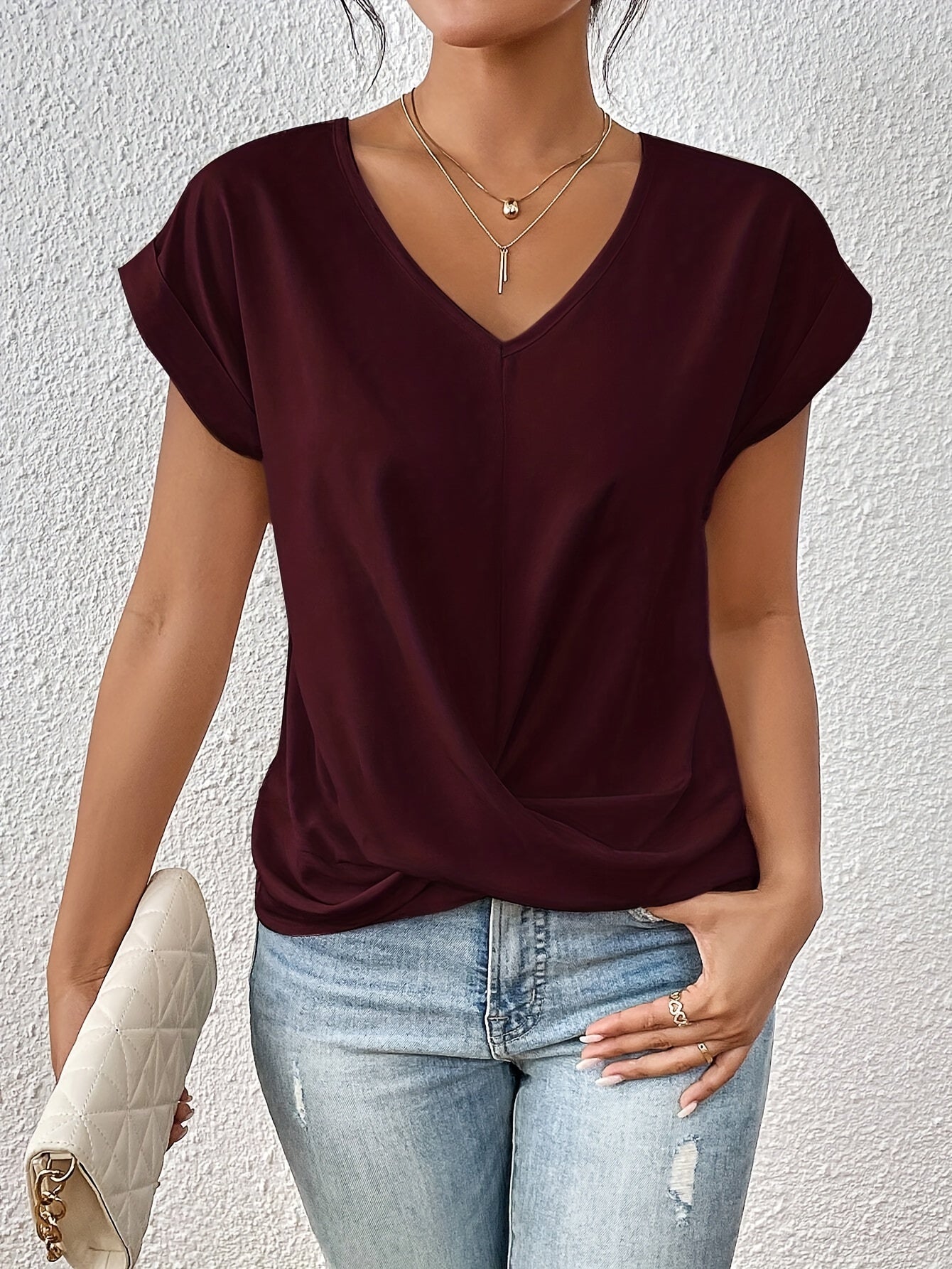 Lenoir™ - V-Ausschnitt T-Shirt