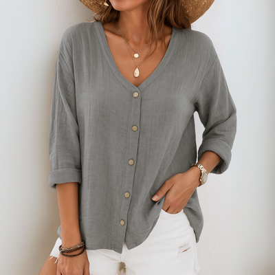 Almira™ – Luftig knapbluse