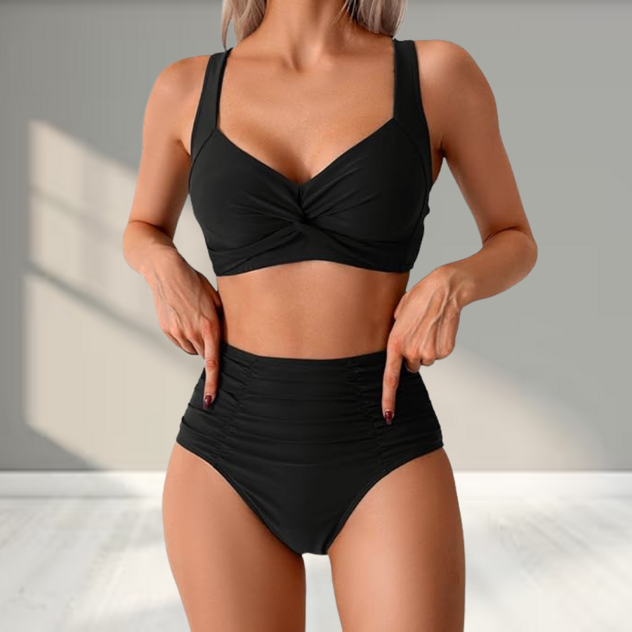 Freyda™ - Bandeau-bikini med rynker