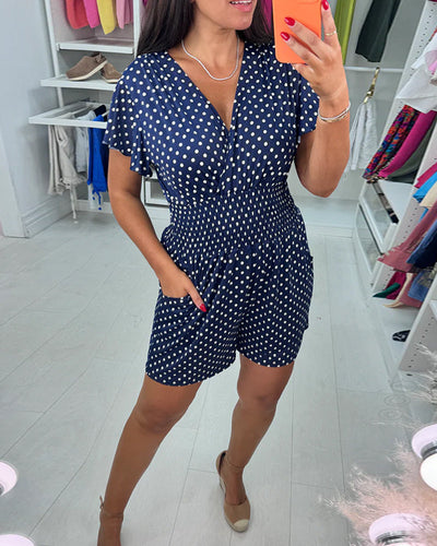 Maélie™ – Sommerlicher Polka-Dot-Jumpsuit