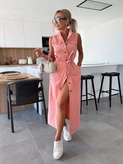 Louisa™ – Maxi-Jeanskleid