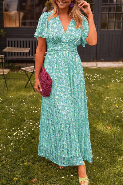 Sandra™ - Elegantes Maxikleid mit V-Ausschnitt