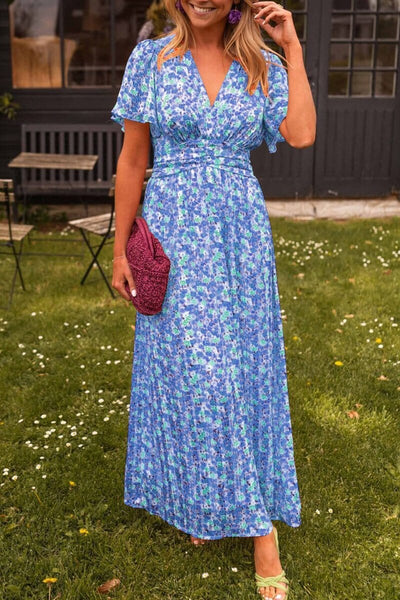 Sandra™ - Elegantes Maxikleid mit V-Ausschnitt